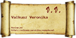 Valkusz Veronika névjegykártya